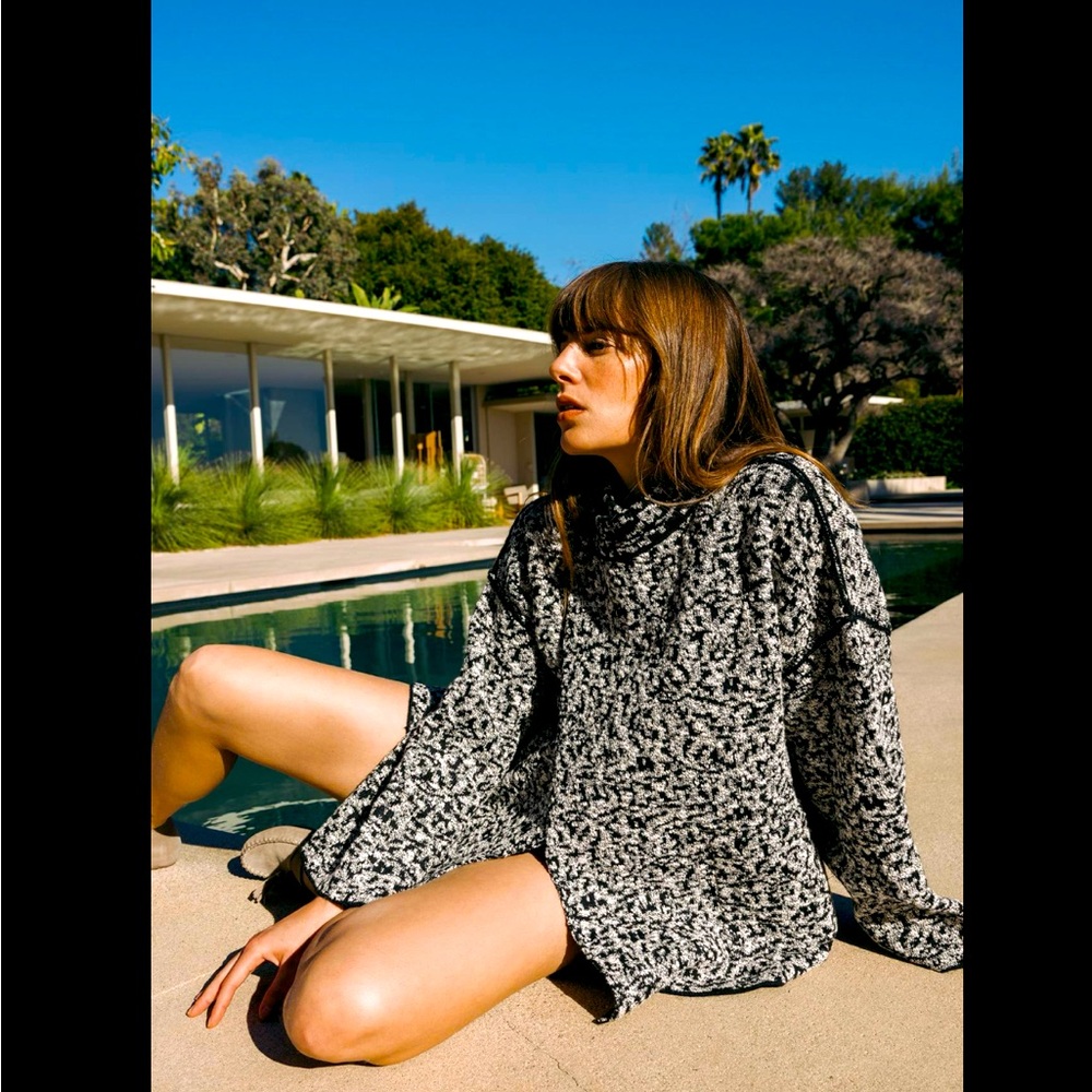 WRAP FRONT KNIT COAT